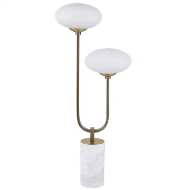 Oval Balls Mushrooms Table Lamp Brass