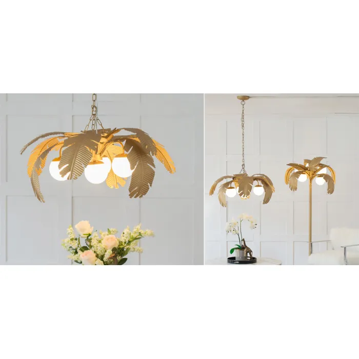 Люстра Vintage Chandelier Gold Сoconut Palm от ImperiumLoft