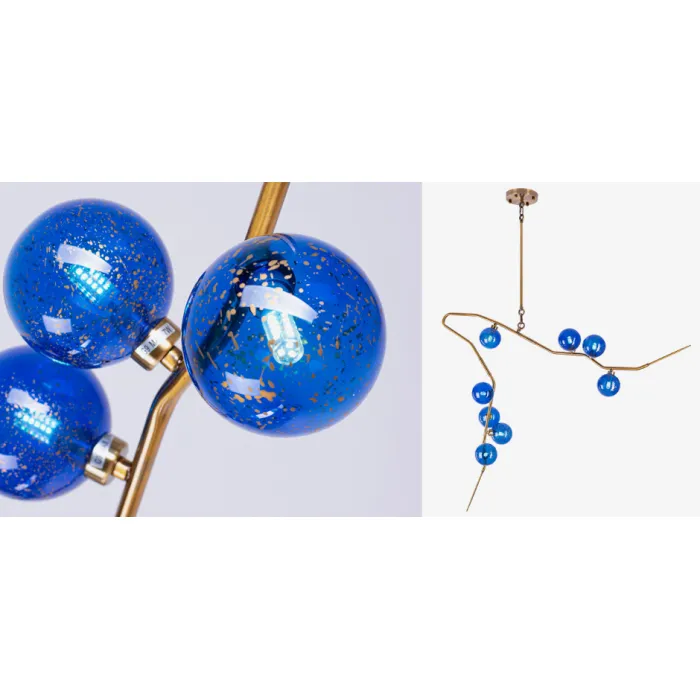 Люстра 8-GLOBE CHERRYBOMB CHANDELIER blue от ImperiumLoft