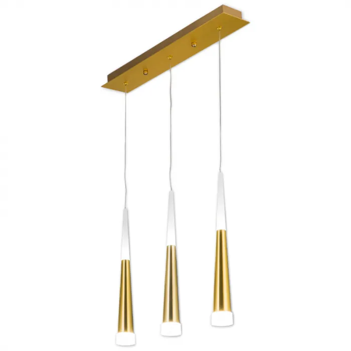 Люстра Vibia Slim Jordi Vilardell Gold 3 подвеса от ImperiumLoft