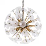 Люстра Sputnik Textured Glass White Chandelier от ImperiumLoft