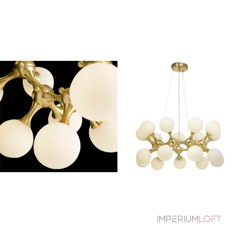 Подвесная люстра MOONDROP Chandelier Gold 18 Подвесная люстра MOONDROP Chandelier Gold 18