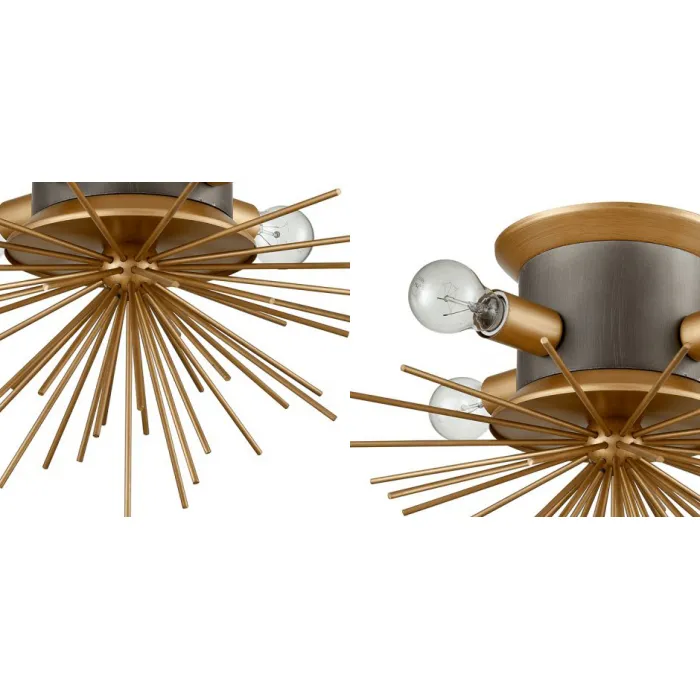 Потолочный светильник Hedgehog Brass Chandelier от ImperiumLoft