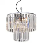 Подвесная люстра ODEON CLEAR GLASS 2-TIER Chrome D31