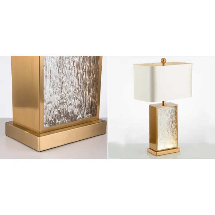 Настольная лампа Glass Ingot от ImperiumLoft