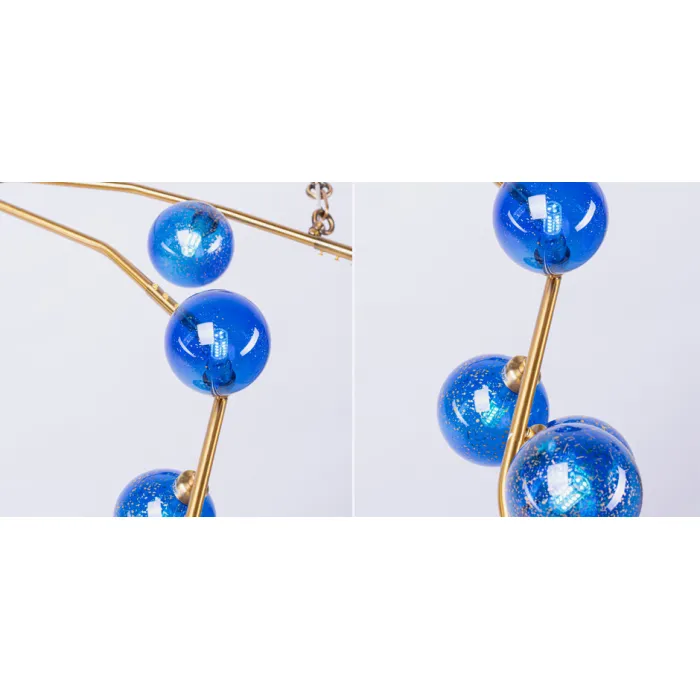 Люстра 8-GLOBE CHERRYBOMB CHANDELIER blue от ImperiumLoft