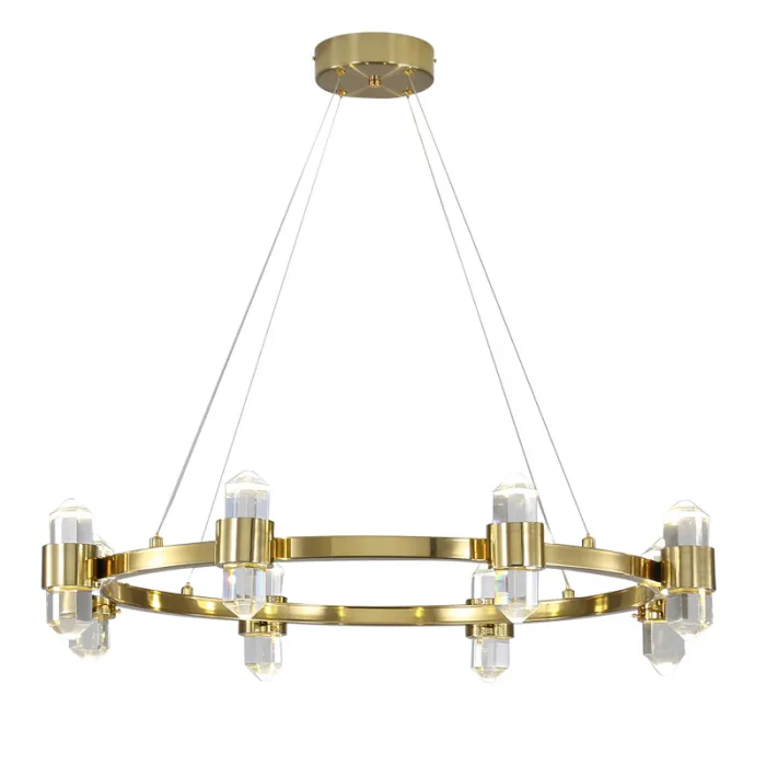 Люстра Crystal Ring Chandelier Brass от ImperiumLoft