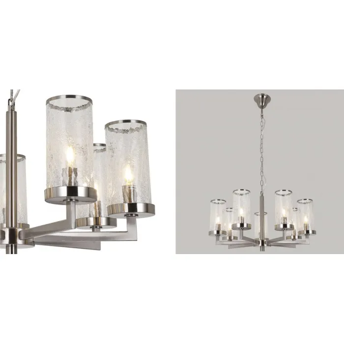 Люстра LIAISON ONE-TIER Chandelier 7 Silver от ImperiumLoft