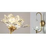 Хрустальный настенный светильник Цветок Лотоса Lotus flower Wall Clear Glass A от ImperiumLoft