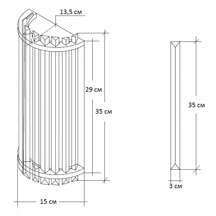 Бра Suspension Glass Cylinders Sconces 35 от ImperiumLoft