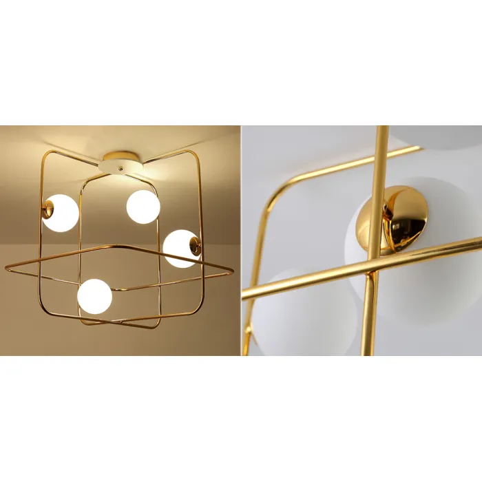 Люстра Broken Squares Balls Brass от ImperiumLoft
