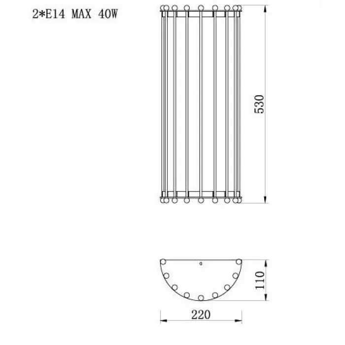 Бра Lantern Tiziano Chromium Sconces от ImperiumLoft