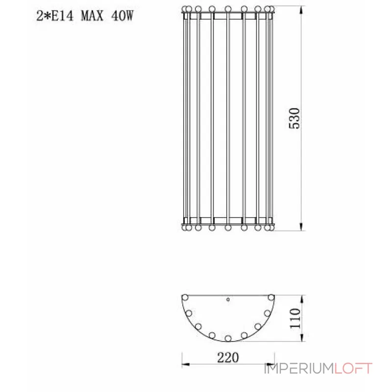 Бра Lantern Tiziano Chromium Sconces