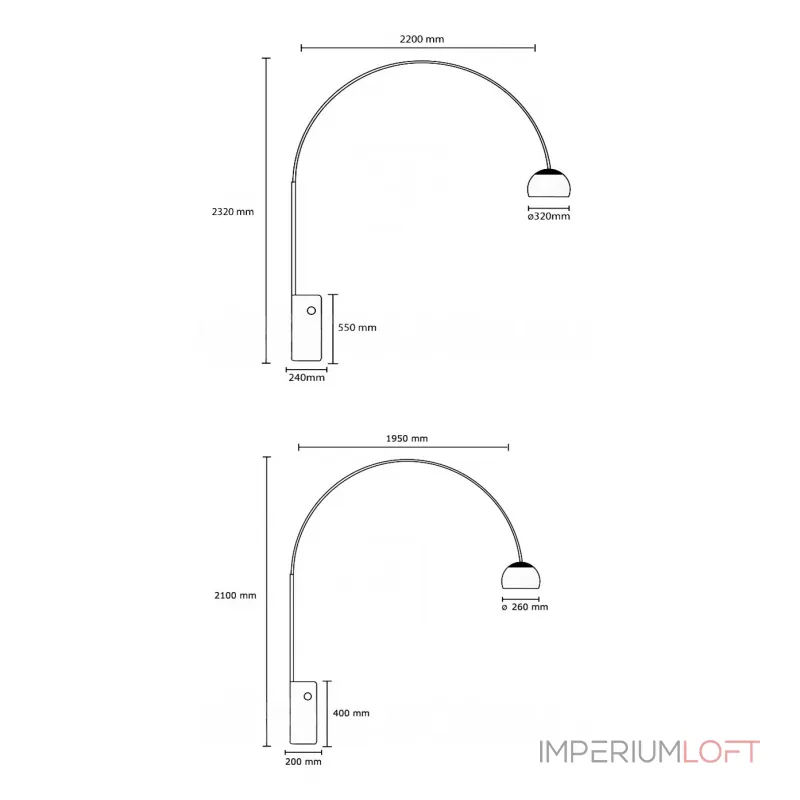 Торшер Арко от ImperiumLoft Торшер Арко от ImperiumLoft