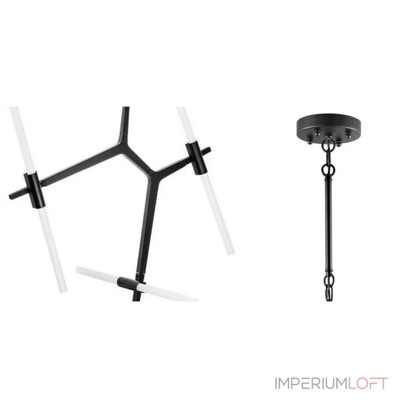 Подвесная люстра Агнес Chandelier Black 6