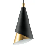 Подвесной светильник Lucio Black and Gold One