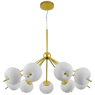 Люстра White ball brass Louise 9