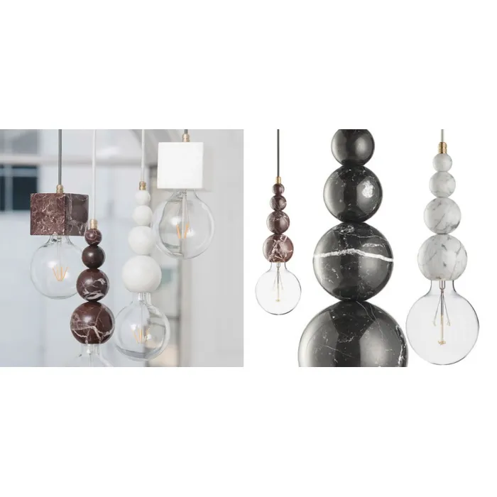 Подвесной светильник MARMOR SLIPP Nero designed in 2015 от ImperiumLoft