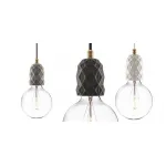 Гирлянда хлопковые фонарики Сotton Ball Ice Black от ImperiumLoft