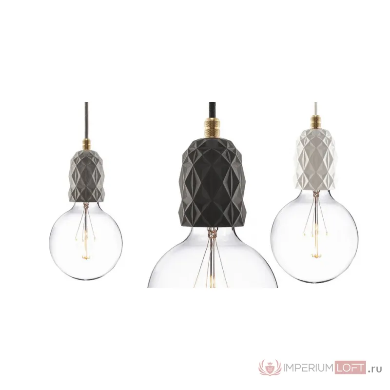 Гирлянда хлопковые фонарики Сotton Ball Ice Black от ImperiumLoft
