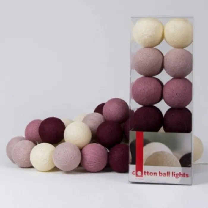 Гирлянда хлопковые фонарики Сotton Ball Rosegarden от ImperiumLoft
