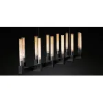 Люстра на штанге RH CANELLE Linear Chandelier 12 Modern Black