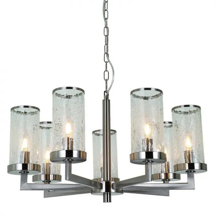Люстра LIAISON ONE-TIER Chandelier 7 Silver от ImperiumLoft