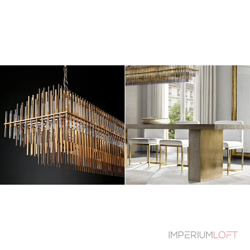Подвесная люстра Restoration Hardware Emile Linear Chandelier Подвесная люстра Restoration Hardware Emile Linear Chandelier