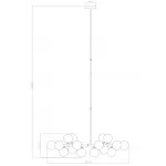 Светильник Bubble Stik Black Chandelier от ImperiumLoft