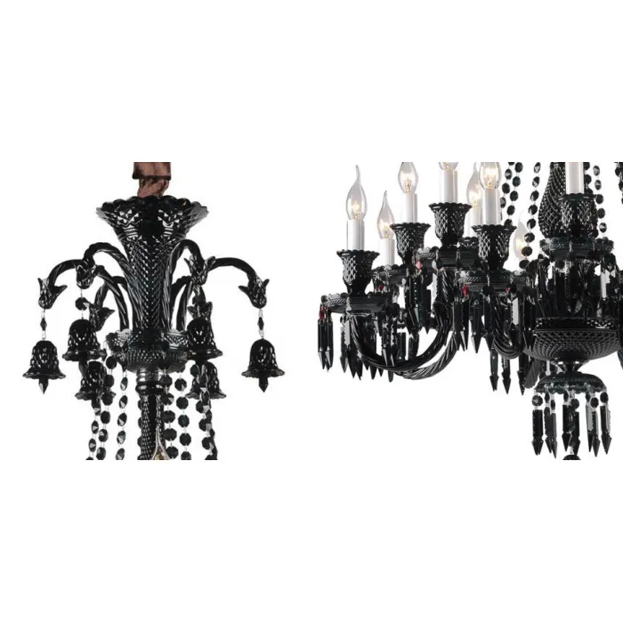 Люстра BACCARAT Zenith Midnight Chandelier 18 от ImperiumLoft