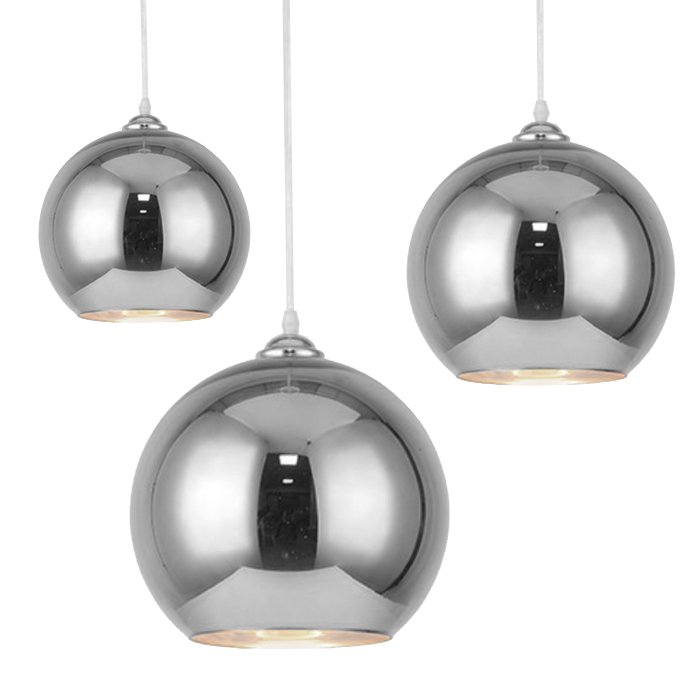 Подвесной светильник SILVER mirror shade modern pendant от ImperiumLoft