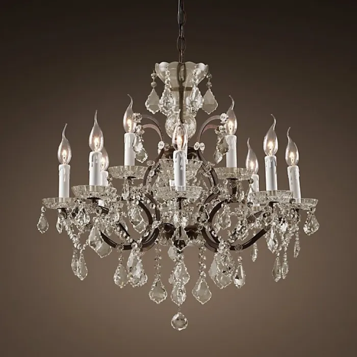 Люстра 19TH C. ROCOCO IRON & CLEAR CRYSTAL 12 от ImperiumLoft