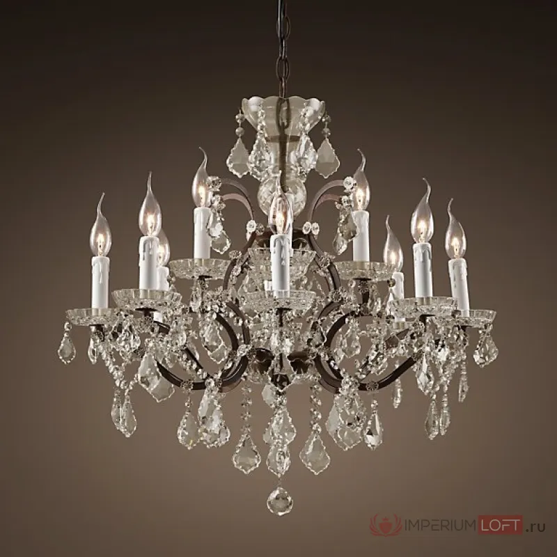 Люстра 19TH C. ROCOCO IRON & CLEAR CRYSTAL 12 от ImperiumLoft
