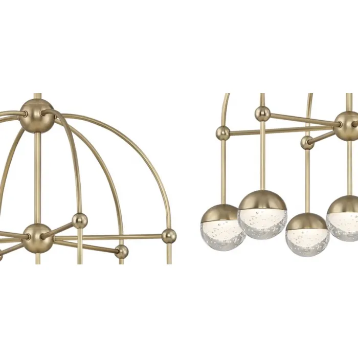 Люстра Hudson Valley 1227-AGB Boca Led Chandelier In Aged Brass от ImperiumLoft