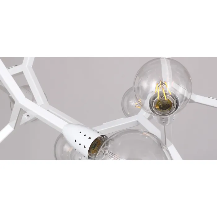 Люстра Polygon Chandelier 6 White от ImperiumLoft