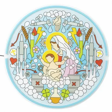 Бра Seletti Gospel Led Signs Virgin Mary от ImperiumLoft