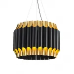 Люстра GALLIANO ROUND SUSPENSION LIGHT by DELIGHTFULL Black от ImperiumLoft