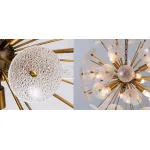 Люстра Sputnik Textured Glass White Chandelier от ImperiumLoft