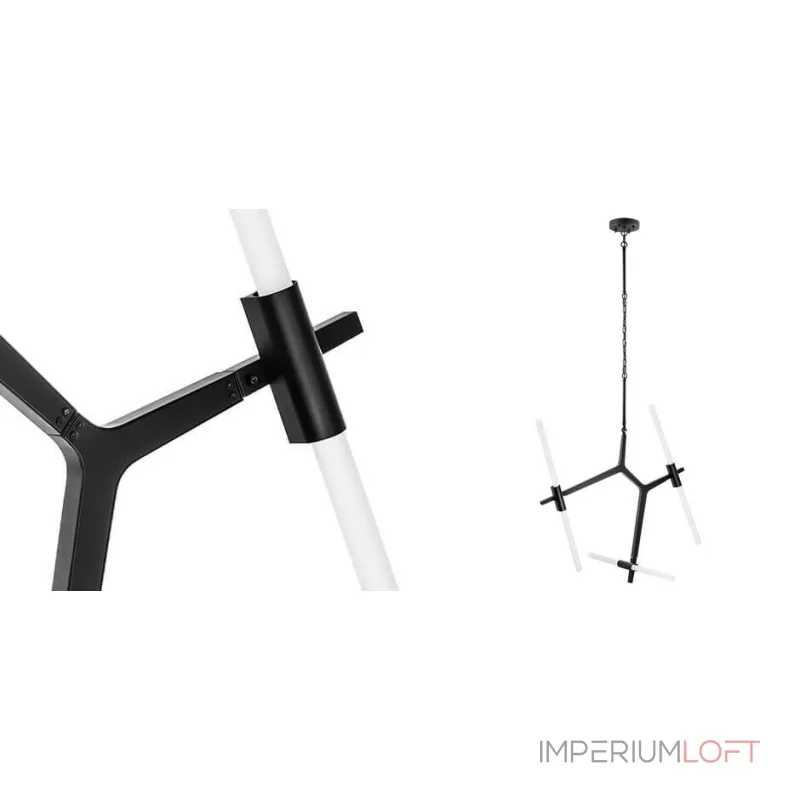 Подвесная люстра Агнес Chandelier Black 6