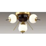White Glass Globes Sputnik Сeiling light от ImperiumLoft