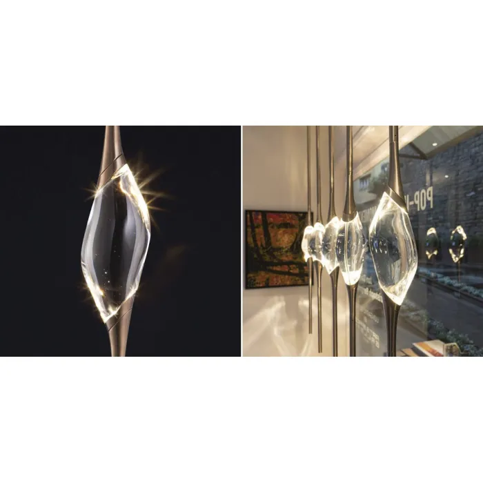 Подвесной светильник Il Pezzo 12 Rectangle Chandelier Gold от ImperiumLoft