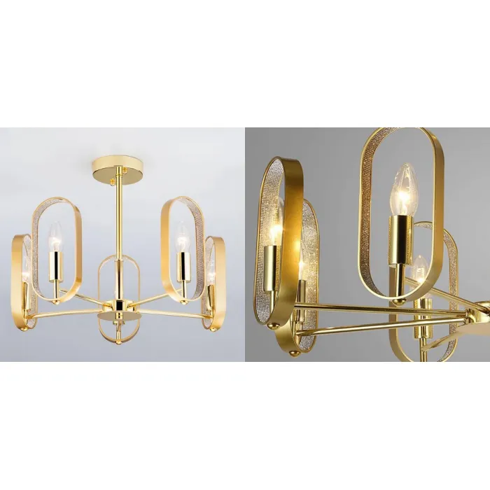 Люстра Defense Oval Gold от ImperiumLoft