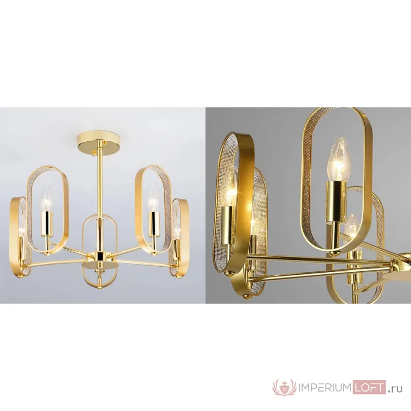 Люстра Defense Oval Gold от ImperiumLoft
