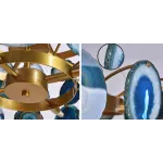 Люстра Agate Burst Chandelier 3 Round blue D70 от ImperiumLoft