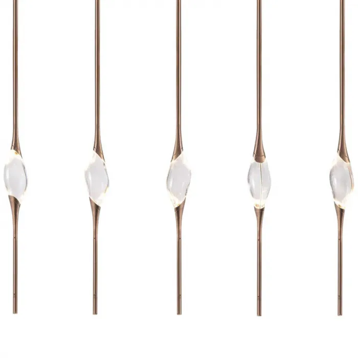 Подвесной светильник Il Pezzo 12 Rectangle Chandelier Gold от ImperiumLoft