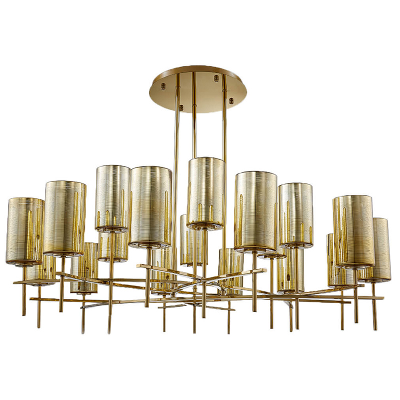 Люстра Light Cylinders gold lamps 18 от ImperiumLoft