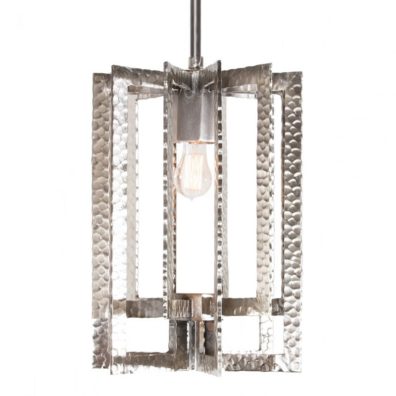 Подвесной Светильник Textured Cage Pendant Lamp silver от ImperiumLoft