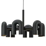 Подвесная люстра Cirkus AGO Lighting black 4-6