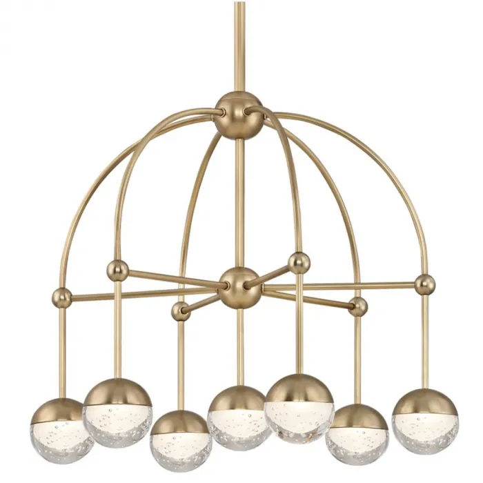 Люстра Hudson Valley 1227-AGB Boca Led Chandelier In Aged Brass от ImperiumLoft