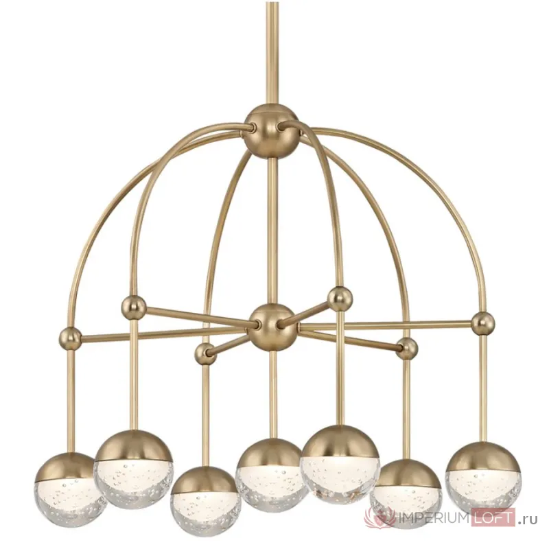 Люстра Hudson Valley 1227-AGB Boca Led Chandelier In Aged Brass от ImperiumLoft